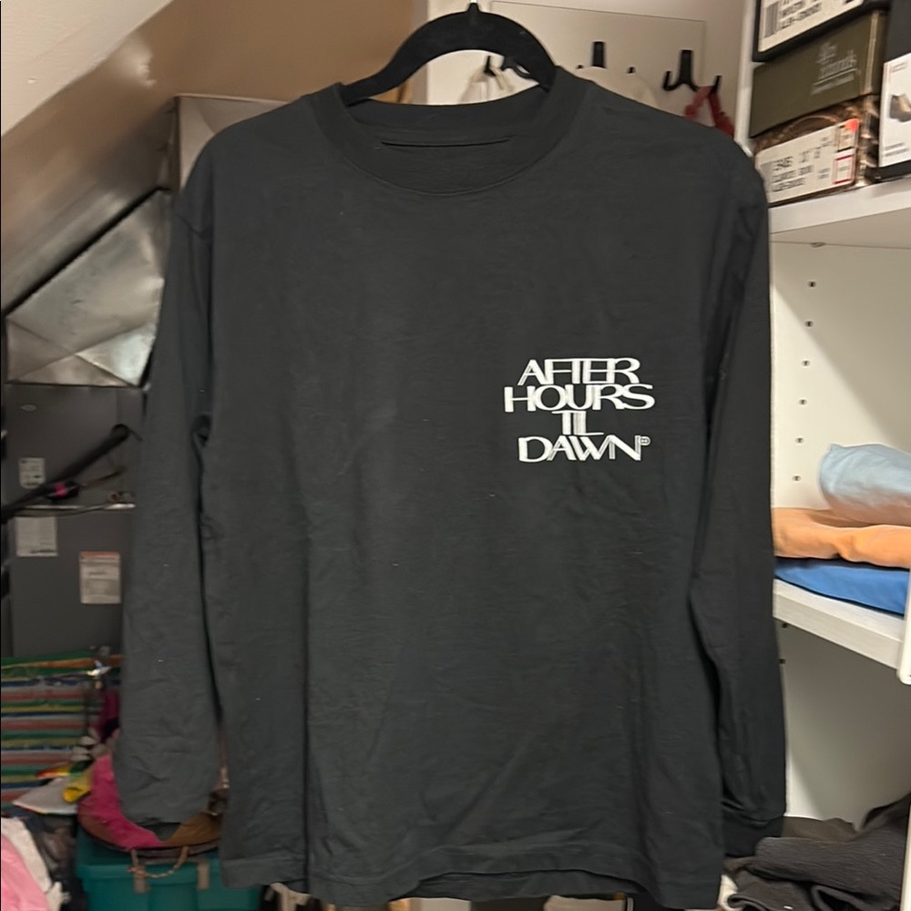 After Hours Til Dawn Black Long Sleeve Shirt Size M